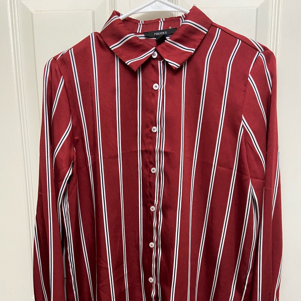 Silk button down shirt